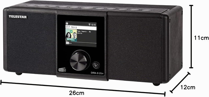 Telestar DIRA S 21i + - DAB+ Digitalradio &amp; Internetradio (UKW/FM/DAB/DAB+ / Internet, WLAN, Stereo