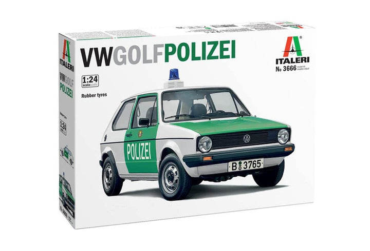 Italeri 3666S 1:24 VW Golf Mk.I Polizei - Modellbau, Bausatz, Standmodellbau, Basteln, Hobby, Kleben