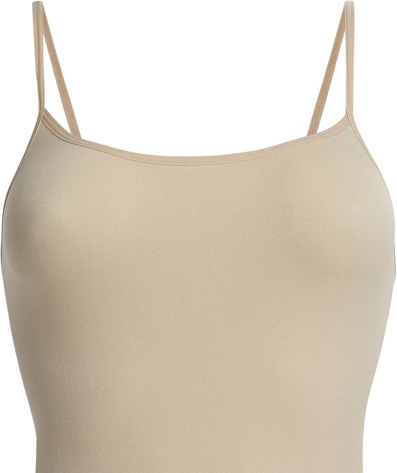 UnsichtBra 3er Pack Damen Shape Unterhemden | Spaghettiträger Basic Top Unterhemd | Mikrofaser Spagh