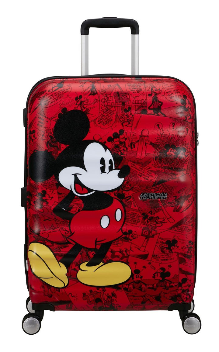 American Tourister Wavebreaker Disney FL - Spinner M, Koffer, 67 cm, 64 L, Mehrfarbig (Mickey Comics
