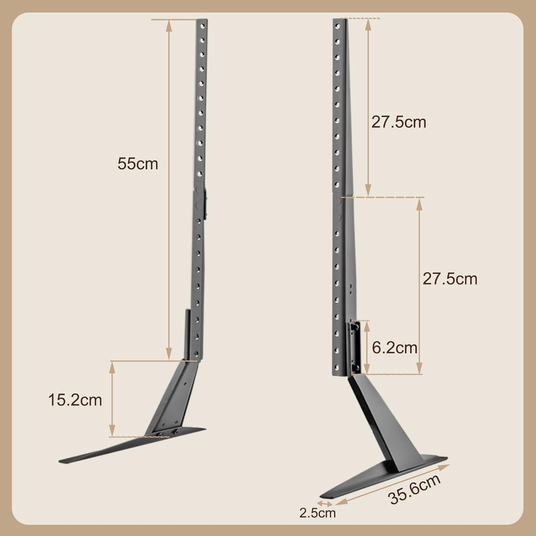 suptek Universal TV Standfüsse TV Beine Höhenverstellbarer TV Ständer für 22-65 Zoll TV LCD LED Flac