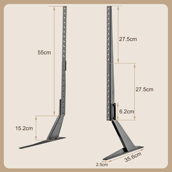 suptek Universal TV Standfüsse TV Beine Höhenverstellbarer TV Ständer für 22-65 Zoll TV LCD LED Flac