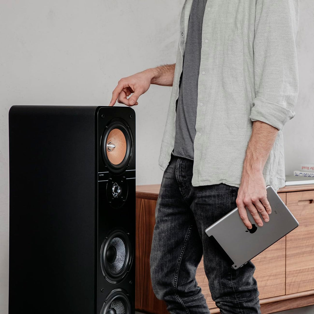 Teufel Ultima 40 Aktiv Surround 4.0 - Aktiv Standlautsprecher mit Kabellosen aktives Rear-Speaker, B