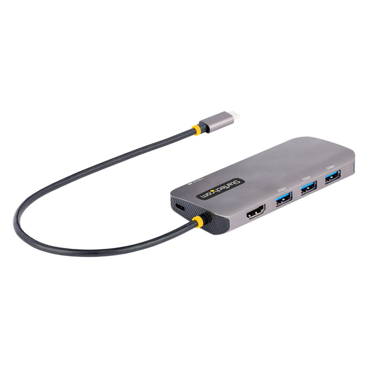 StarTech.com USB C Multiport Adapter, USB C auf HDMI Adapter 4K 60Hz, 5Gbit/s USB-A 3.0 Hub, 100W Po
