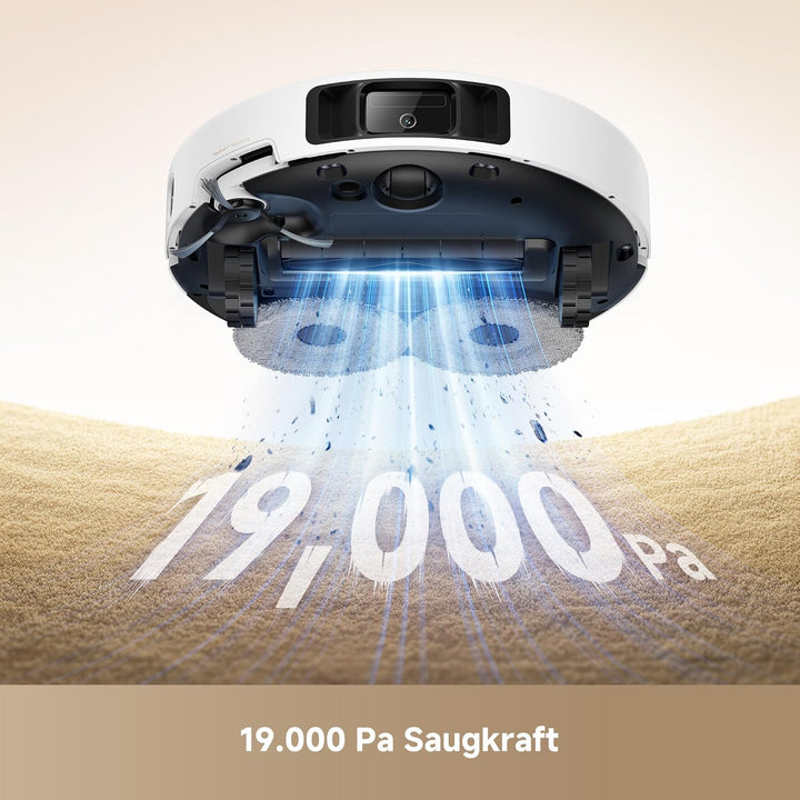 Mova P50 Ultra Saugroboter mit flexiblem Wischmopp, 19.000 Pa Saugkraft, Ecken- und Kantenreinigung,