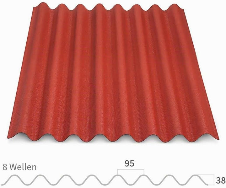 Onduline Easyline Bitumenwellplatte, 1000mmx760mm Schwarz