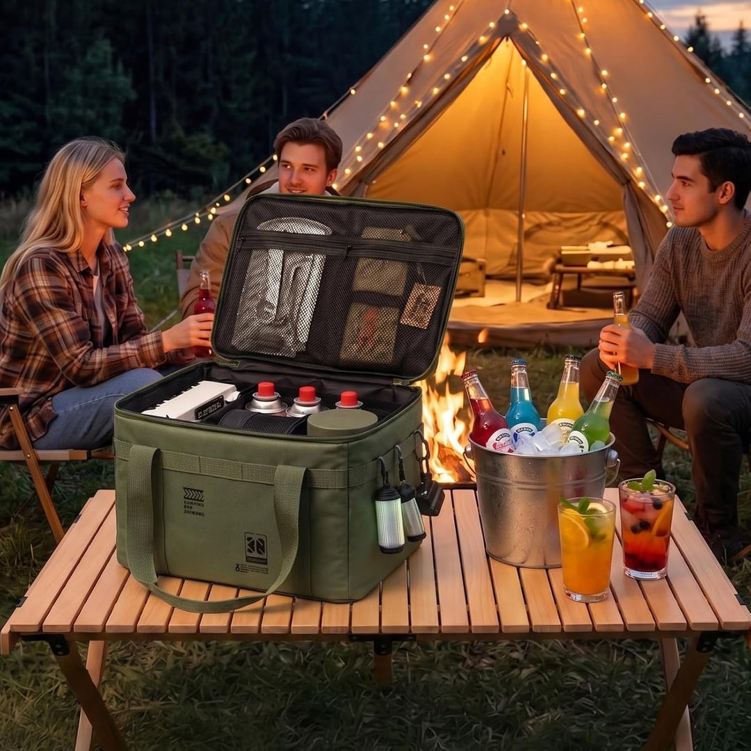 campingbox faltbar, ZoneYan 30L Camping Gear Organizer, Picknick-Organizer-Tasche, Taktische Camping