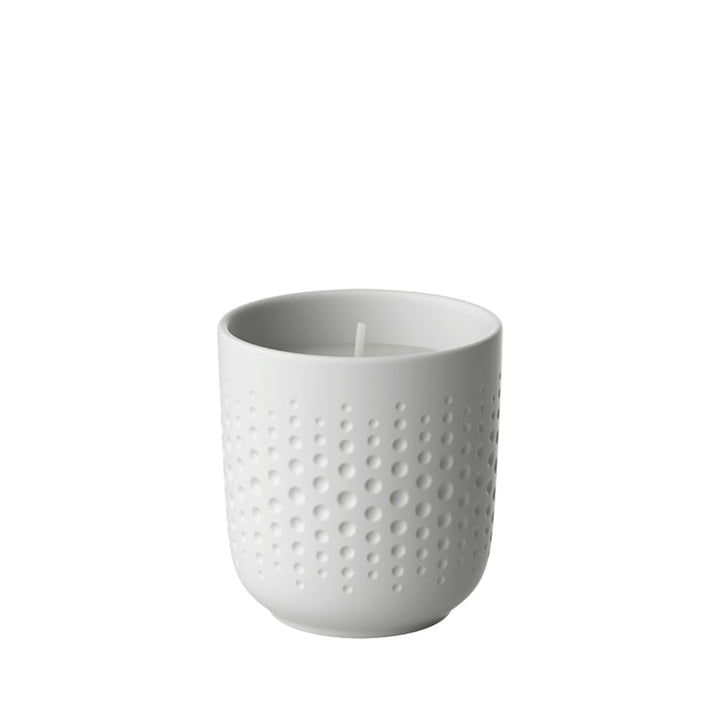 Villeroy & Boch – Manufacture Collier blanc Duftkerze Perle Sparkle 8,5x8,5x9 cm, Premium Porzellan,