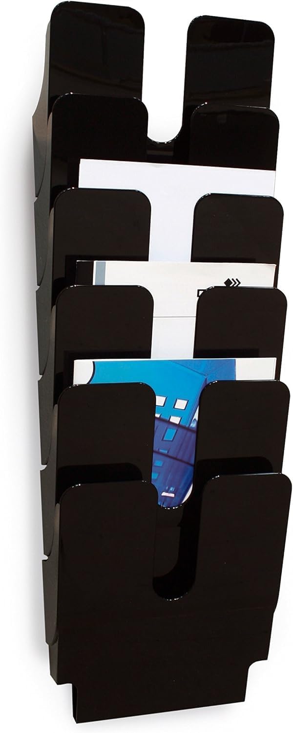 Durable Prospektspenderset (Flexiplus 6, A4 Hochformat) 1 Set, schwarz, 1700008061, schwarz