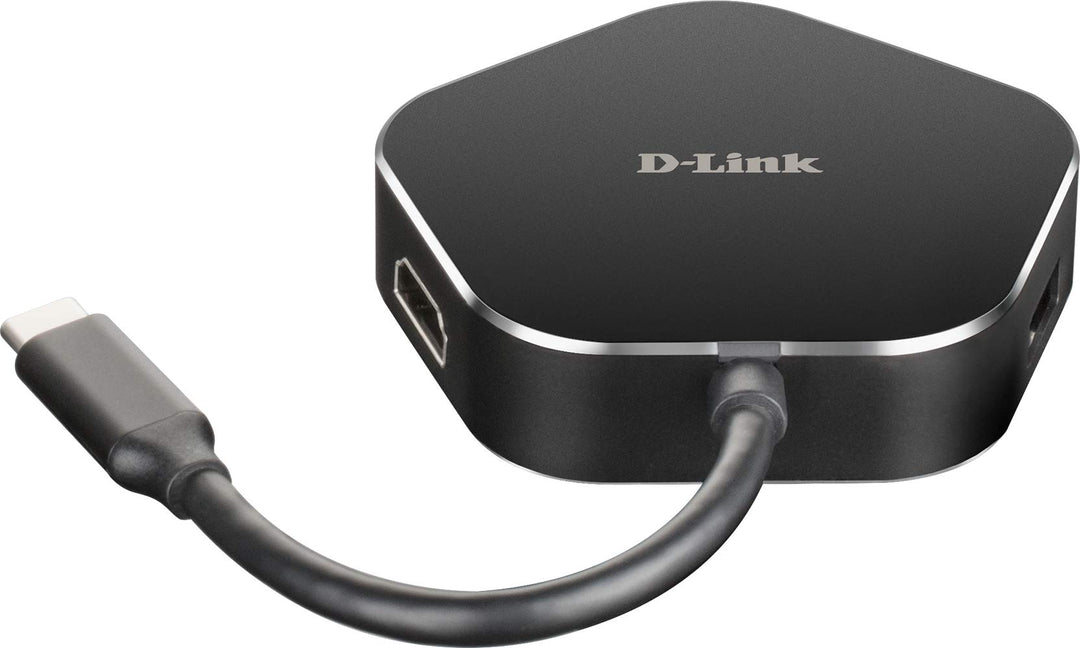 D-Link DUB-M420 USB Typ C Hub 4 in 1 USB C Adapter mit HDMI 4K und 1080p, 2 USB 3.0/USB2.0, 1 Port U