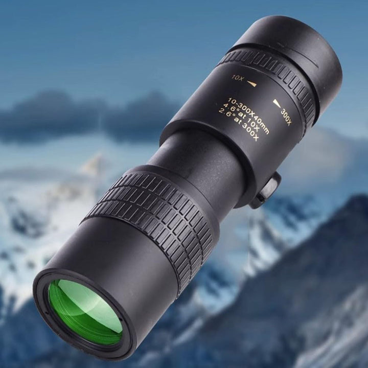Monokular-Teleskop, 10-300-facher Zoom, leistungsstarkes Hand-Monokular für den Aussenbereich, einzi