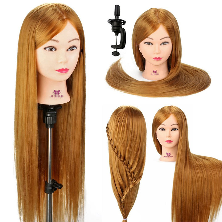 Trainingsk?pfe Neverland 30 Zoll 100% Kunstfaserhaar Friseurpraxis Schaufensterpuppe Mit Klemme 100%