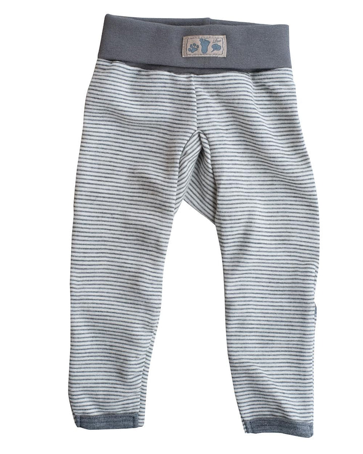 Lilano, Merino Baby Hose Nabelbund mit Umschlag, 70% Wolle (Bio), 30% Seide, 210gr./m² 68 Hellgrau /