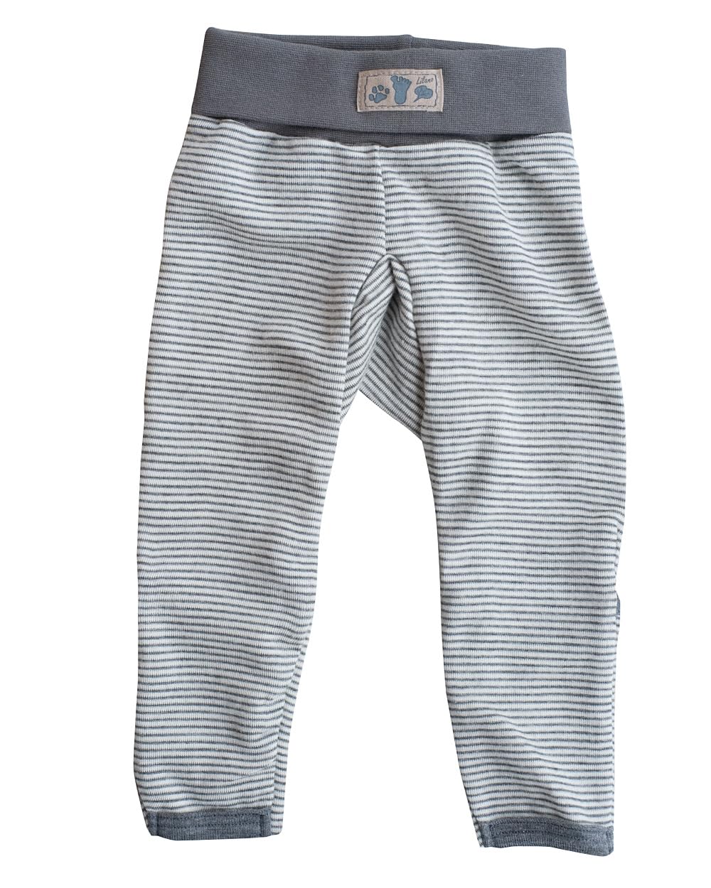 Lilano, Merino Baby Hose Nabelbund mit Umschlag, 70% Wolle (Bio), 30% Seide, 210gr./m² 62 Hellgrau /