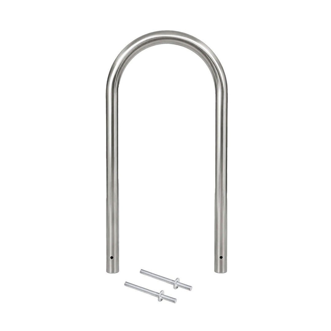 TRUTZHOLM Fahrradanlehnbügel Edelstahl 115x58 cm HxB Ø 60mm Fahrradständer Anlehnbügel Anlehnständer