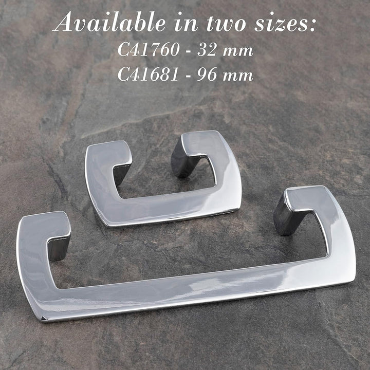 AERZETIX - C41681-2er-Set Möbelgriffe achsabstand 96 mm - für schrank wandschrank schublade einricht