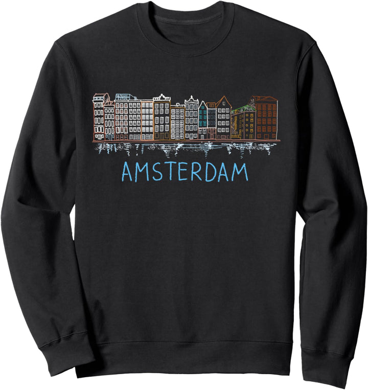 Amsterdam Niederlande Kunstgeschenk Männer Frauen Sweatshirt