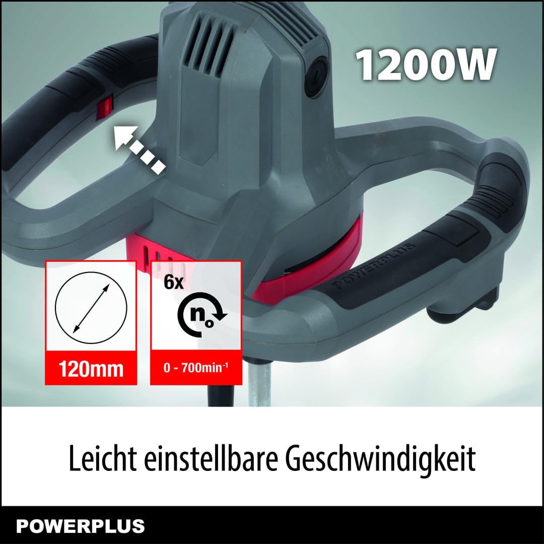 POWERPLUS POWE80070 - Mezclador eléctrico 1200w