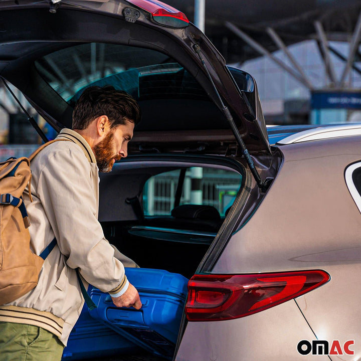 OMAC 2x Heckklappendämpfer Gasfeder Dämpfer kompatibel mit Toyota Hilux 2005-2015 Edelstahl, Hilux 2