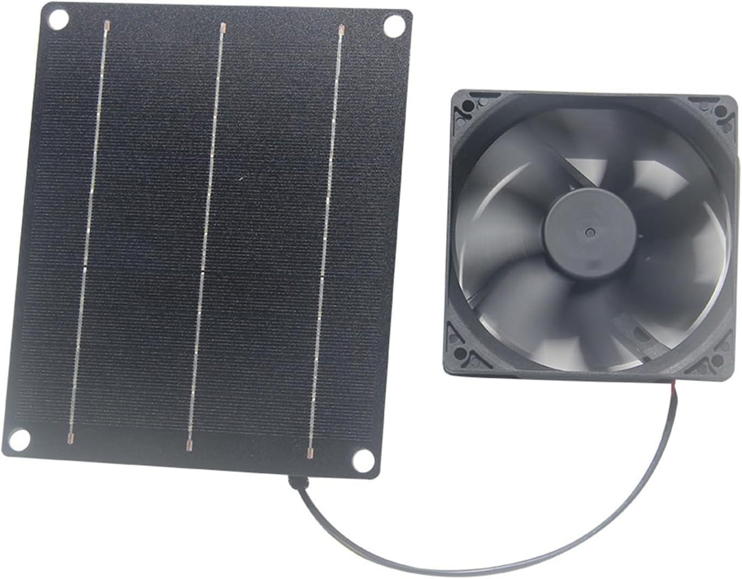 Solar Abluftventilator Mit Photovoltaikmodul, 30W Solars Ventilator Für Gebäude, Leiser Wandmontage