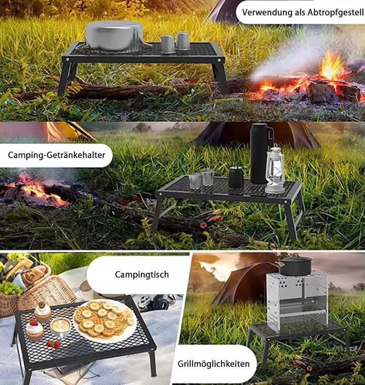 Klappbare Grilltische - Campingtische Mit Netzplatten, Tragbare Picknicktische, Metalltische, Grillt