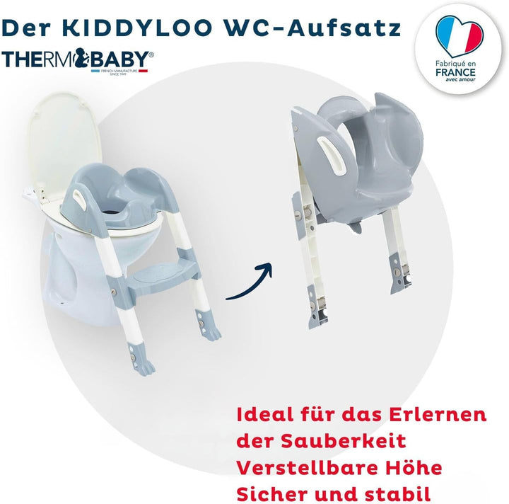 Thermobaby - Kinder-WC-Reduzierer - Kiddyloo - Clever, spielerisch & hygienisch - Verstellbare Beine