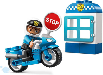 LEGO 10900 DUPLO Polizeimotorrad, Polizei Spielzeug ab 2 Jahre mit Motorrad und Polizistenfigur, Bau