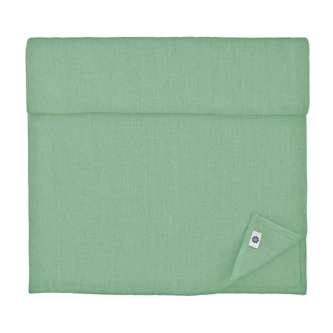Linen & Cotton Tischläufer Stoff Tischband Tischdeko Hygge 100% Leinen, Mint Grün (40 x 90 cm) Klein