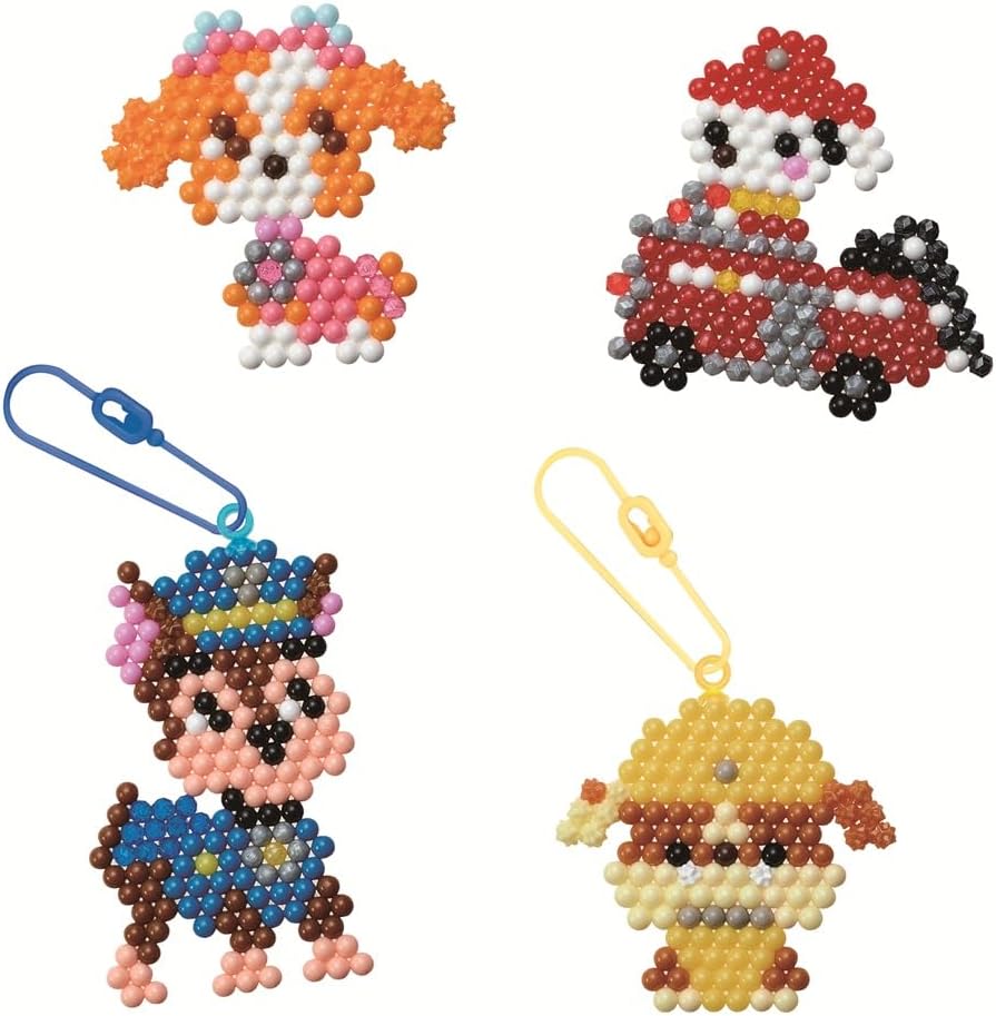 Aquabeads 35125 Paw Patrol Schlüsselanhänger Bastelset, Wasserperlen Kreativset mit Paw Patrol Chara