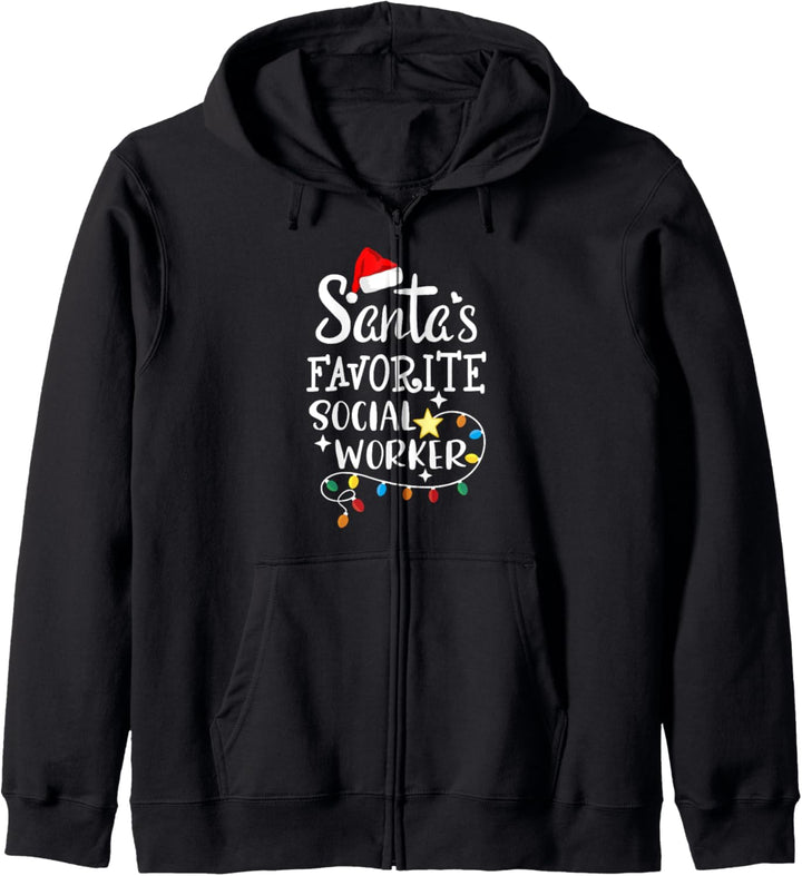 Weihnachtsmann's Lieblings-Sozialarbeiter Weihnachtsschule Sozialarbeit Kapuzenjacke