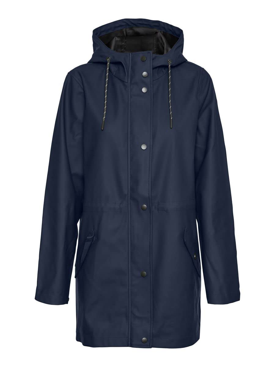 VERO MODA Damen Vmmalou Coated Jacket Noos Petite Jacke XXS/P Navy Blazer, XXS/P Navy Blazer