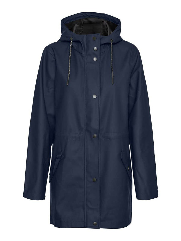 VERO MODA Damen Vmmalou Coated Jacket Noos Petite Jacke XXS/P Navy Blazer, XXS/P Navy Blazer