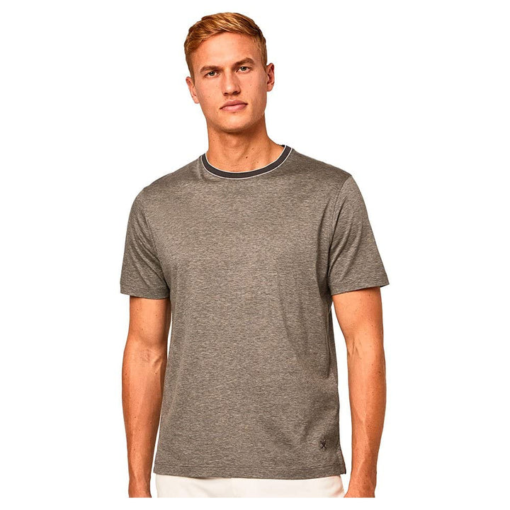 Hackett London Herren A Fil STR Tee T-Shirt, Stahl