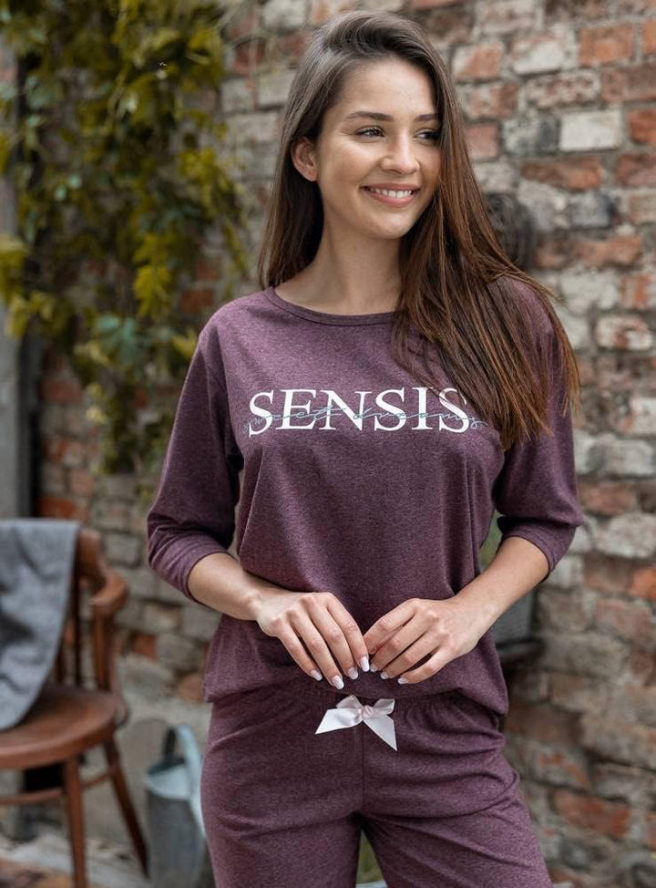 S& SENSIS charmantes Nachtwäsche-Set (Made in EU) aus angesagtem Shirt und koketten Shorts oder Lang