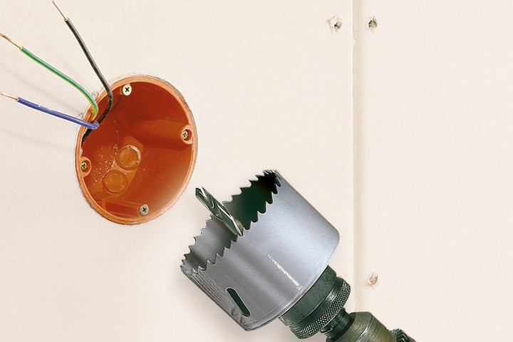 wolfcraft Bi-Metall-Lochsägeneinsatz-Set „Elektro“, 7-tlg. I 5423000 I Für Holz, Kunststoffe, Metall