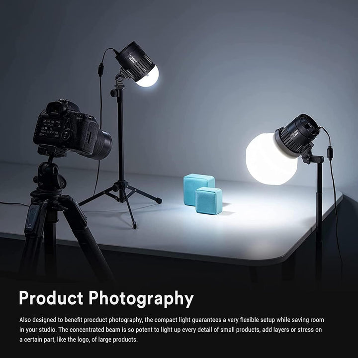 Godox LC30D LED Videoleuchte Litemons Tischplatte mit 5600K 33W 35800 LUX@0.5m CRI 95+/TLCl 96+ 8 Vo