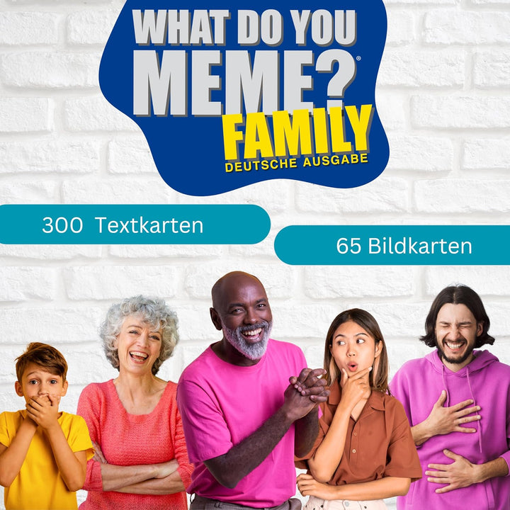 HUCH! | 882592 | What DO You Meme? Family | Deutsche Ausgabe Familienspiel | Partyspiel | für 3 bis