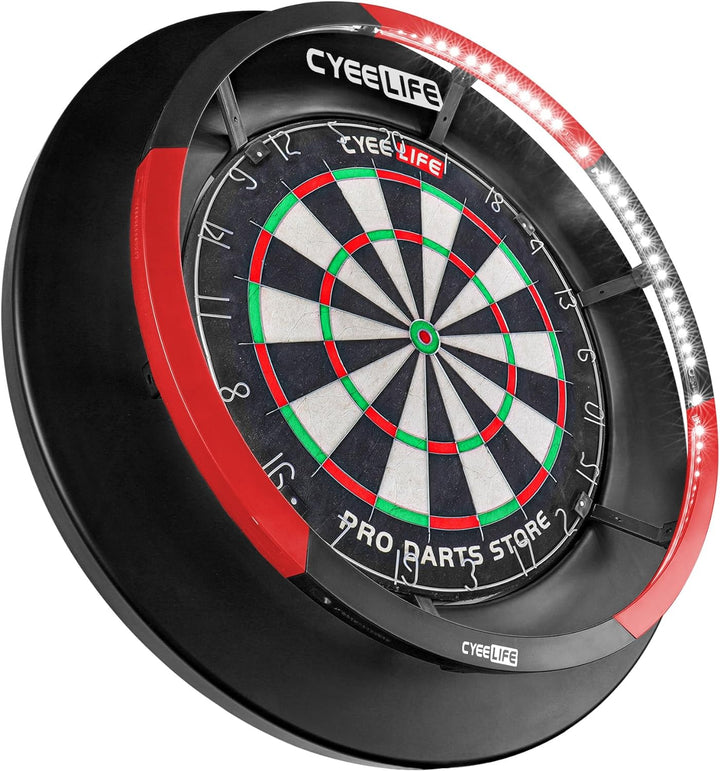 CyeeLife Dartleuchte mit 2 Farben Für Stahl-Dartscheibe,360 Grad Dartboard Lighting