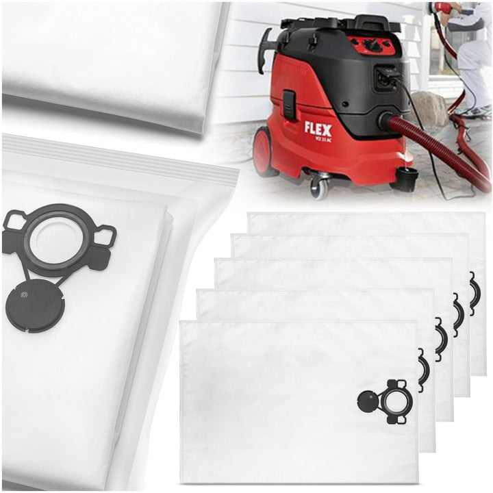 STAUBSAUGERBEUTEL FLEX VLIES-FILTERSACK PASSED FÜR VCE33L-MC, L-AC, ATTIX33, 33M-H SE133ME 5 STÜCK F