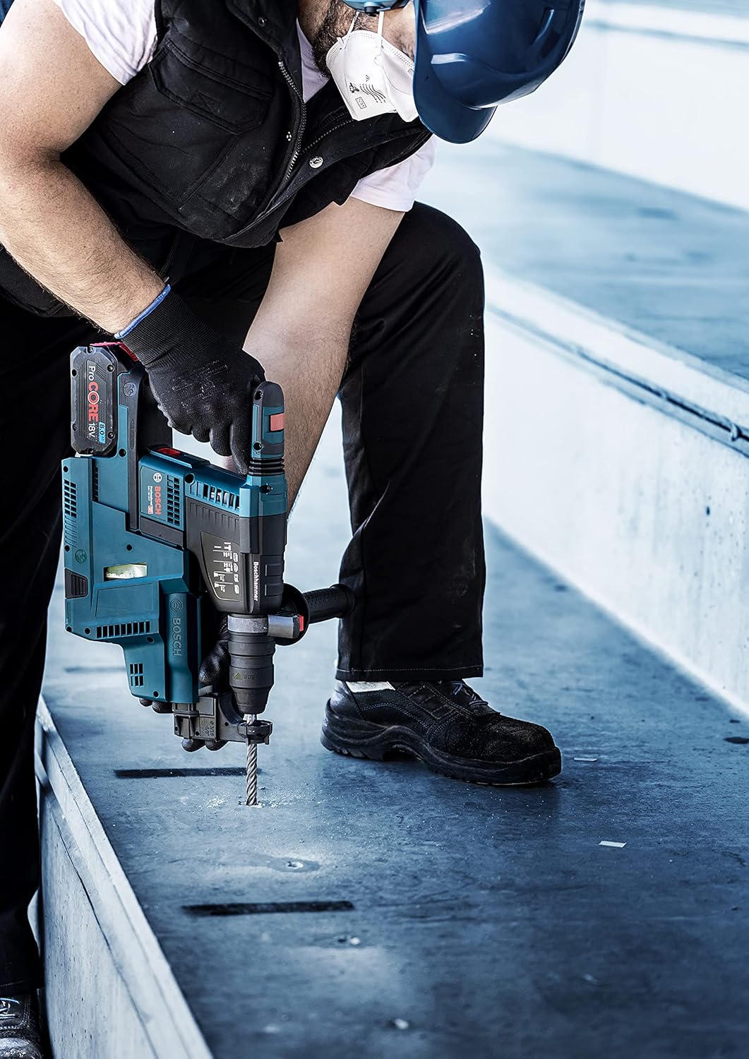 Bosch Professional 10x Expert SDS plus-7X Hammerbohrer (für Stahlbeton, Ø 7,00x165 mm, Zubehör Bohrh