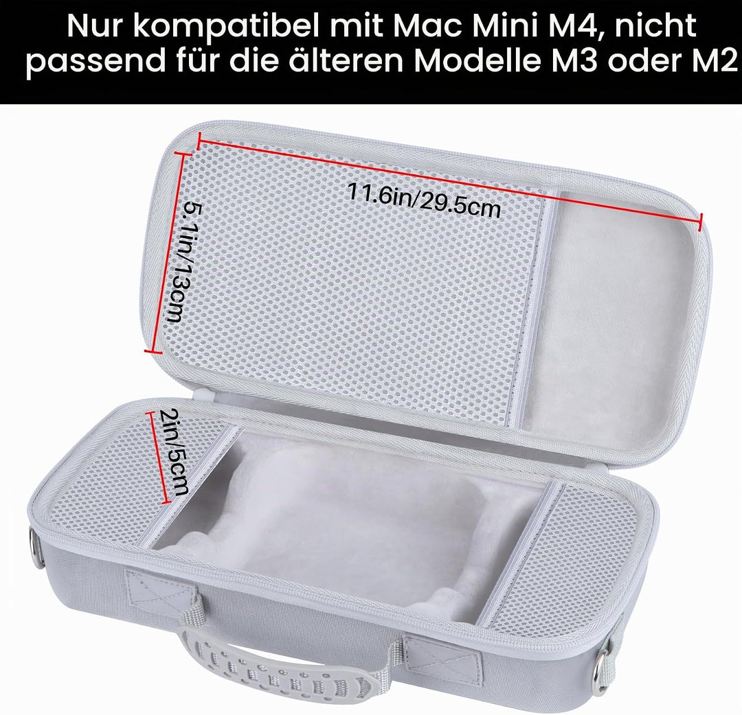 Hart Schutz Hülle Etui Tasche für Apple Mac mini M4 Desktop-Computer