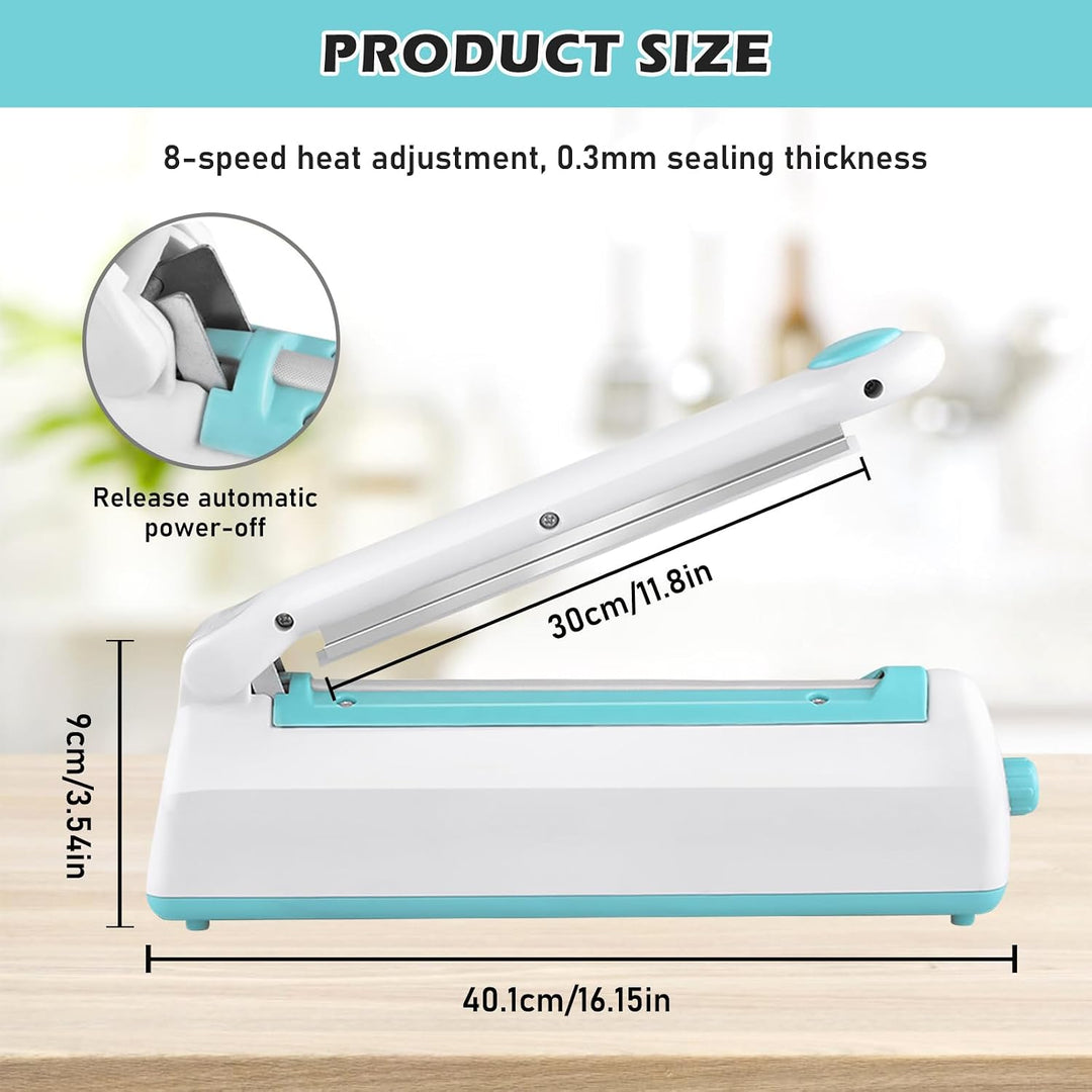 Heisssiegelgerät Folienschweissgerät 300mm, Folienschweissgerät, Impulse Heat Bag Sealer, Versiegelu