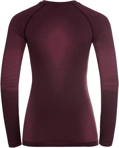 Odlo Damen Performance Warm Eco_196191 Funktionsunterwäsche Langarm Shirt XS Spiced Apple, XS Spiced