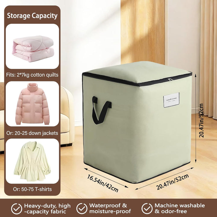 115 l wasserdichte Aufbewahrungstasche, beige, reissfeste Packtaschen für Zuhause, Studentenwohnheim