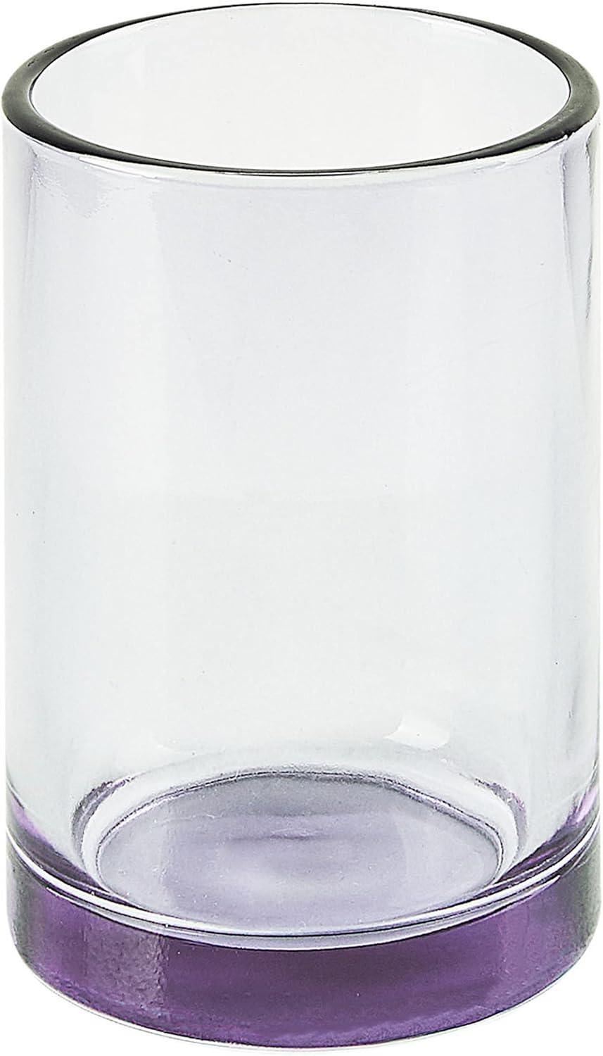 Badezimmer Set 4-teilig aus Glas violett eleganter Stil Telma