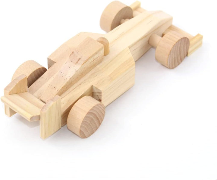 EDUPLAY Holz Rennauto zum Basteln 10er Set 10 Stück, 10 Stück