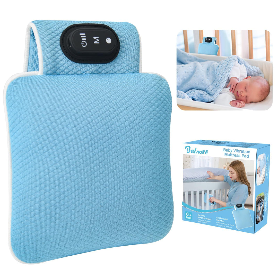 Einschlafhilfe Babys, balnore Tragbare Baby Einschlafhilfen 3 Vibrationsmodi und Intensitäten 90-Min