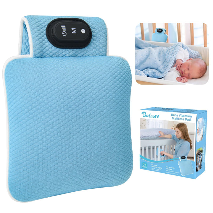Einschlafhilfe Babys, balnore Tragbare Baby Einschlafhilfen 3 Vibrationsmodi und Intensitäten 90-Min