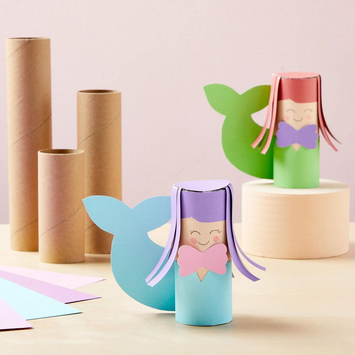 Braune Kartonröhren zum Basteln, Papierrollen für Klassenzimmer und Kunstprojekte, 36 Stück (3 versc