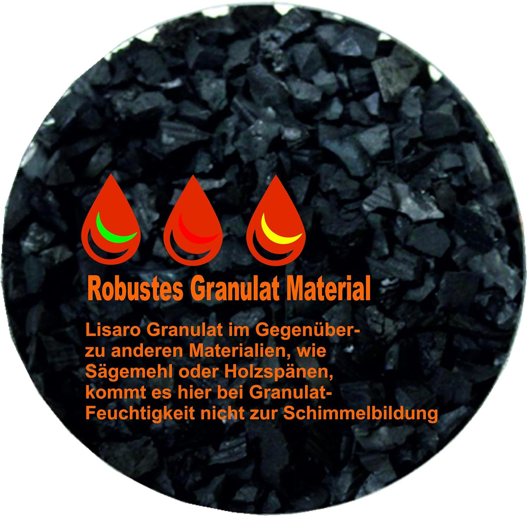lisaro Gummigranulat von Bester Qualität | 20kg Schwarz – Füllmaterial Made IN Italien Oder Germany